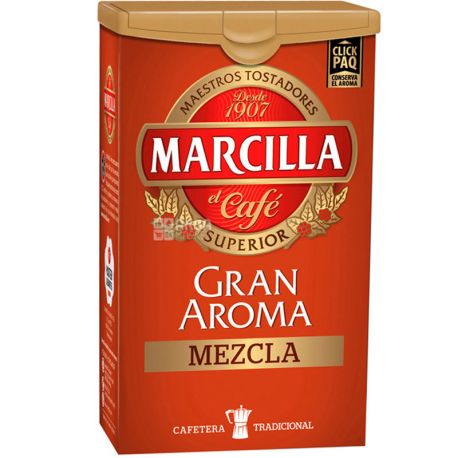 Marcilla Gran Aroma Mezcla, 250 г, Кофе Маркилла Гран Арома Мезкл, средней обжарки, молотый