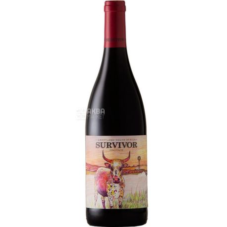 Survivior Pinotage, Вино червоне, сухе, 0,75 л