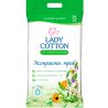 Lady Cotton, 15 шт., Леді Коттон, Серветки вологі для інтимної гігієни, з екстрактом трав
