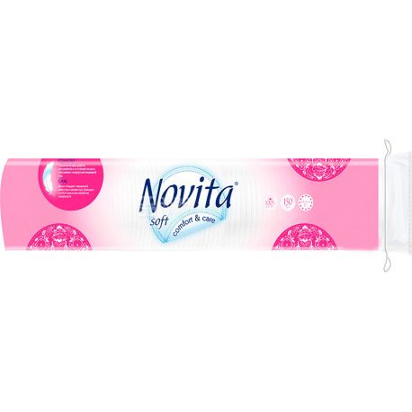 Novita Soft, 150 шт., Новита Софт, Ватні косметичні диски