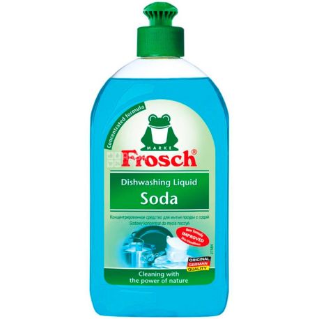 Frosch, 500 мл, Фрош, Бальзам-концентрат для мытья посуды, с содой