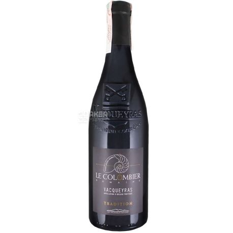 Ambiance Rhone Terroirs, Domaine le Colombier Vacqueyras Tradition Rouge, Вино червоне сухе, 0,75 л