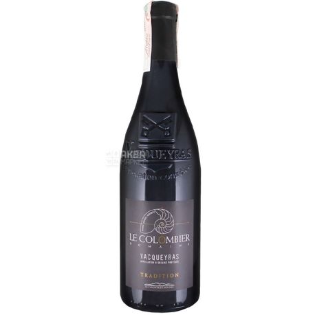 Ambiance Rhone Terroirs, Domaine le Colombier Vacqueyras Tradition Rouge, Вино красное сухое, 0,75 л
