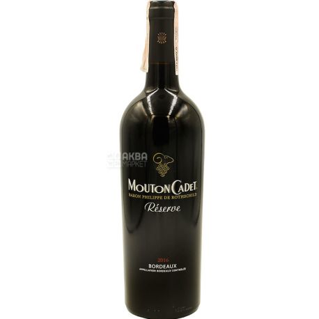 Baron Philippe de Rothschild, Reserve Mouton Cadet Bordeaux Rouge, Вино червоне сухе, 0,75 л