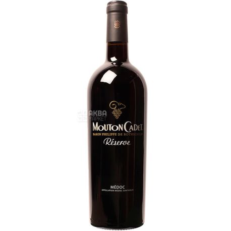 Baron Philippe de Rothschild, Reserve Mouton Cadet Medoc, Вино красное сухое, 0,75 л