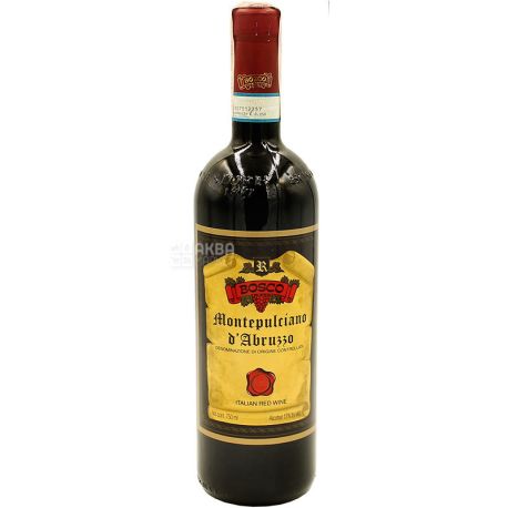 Bosco, Montepulciano d’Abruzzo, Вино червоне сухе, 0,75 л