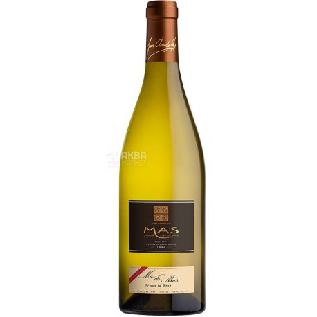 Domaines Paul Mas, Mas Des Mas Picpoul De Pinet, Вино біле сухе, 0,75 л