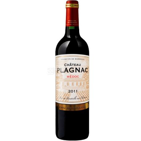 Cordier, Chateau Plagnac, Вино красное сухое, 0,75 л