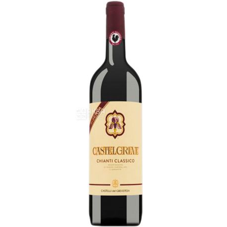 Castelli del Grevepesa, Chianti Classico Castelgreve Riserva, Вино червоне сухе, 0,75 л