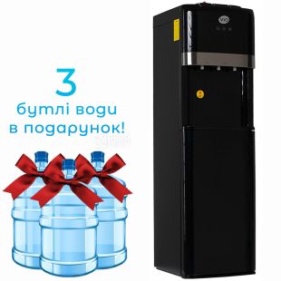 ViO Х601-FCB Black, Кулер для воды напольный с компрессорным охлаждением, нижняя загрузка бутыли