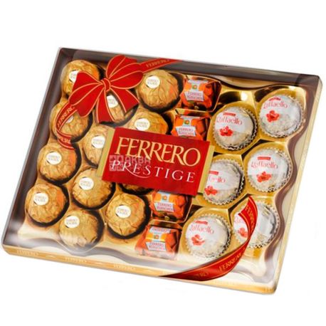 Ferrero Rocher, 254 г, Ферреро, Набір цукерок