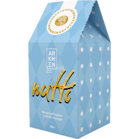 Arkmen Nutti, 100 г, Аркмен Нутти, Грецкие орехи в белом шоколаде