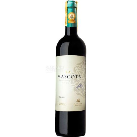 Santa Ana, La Mascota Malbec, Вино червоне сухе, 0,75 л