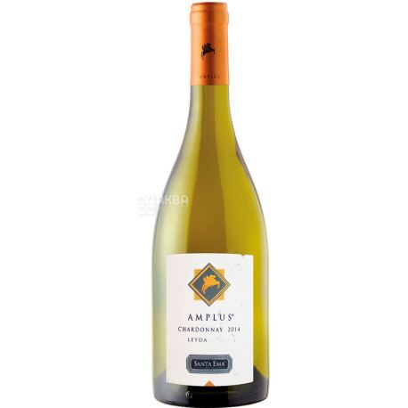 Santa Ema, Amplus Chardonnay, Вино біле сухе, 0,75 л