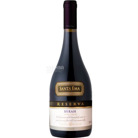 Santa Ema, Syrah Barrel Reserve, Вино красное сухое, 0,75 л