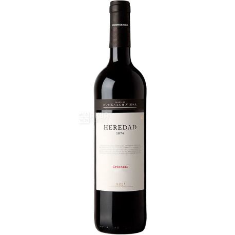 Heredad 1874 Crianza, Вино красное, сухое, 0,75 л