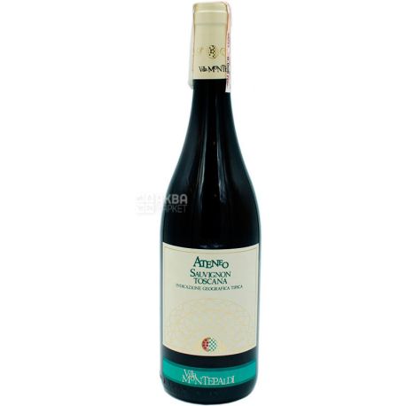 Villa Montepaldi Ateneo Sauvignon Toscana, Вино біле, сухе, 0,75 л