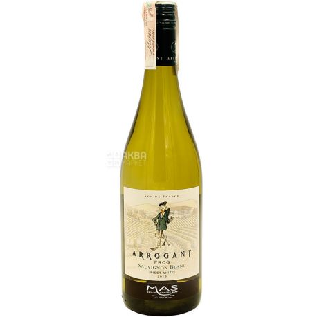 Arrogant, Frog Ribet Sauvignon Blanc, Вино біле, сухе, 0,75 л