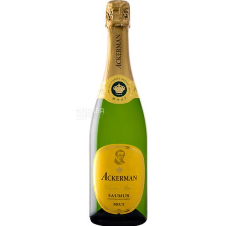 Ackerman, Saumur Blanc Cuvee Privee, Вино біле ігристе брют, 0,75 л