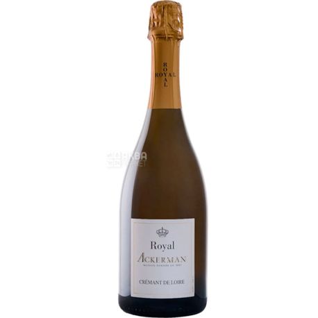 Ackerman, Cremant de Loire Blanc Royal, Вино біле ігристе брют, 0,75 л