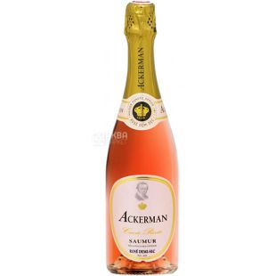 Ackerman, Saumur Rose Cuvee Privee, Вино розовое игристое полусухое, 0,75 л