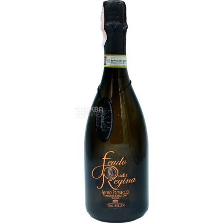 Dal Bello, Feudo Della Regina Asolo Prosecco Superiore Extra Dry, Вино игристое белое сухое, 0,75 л