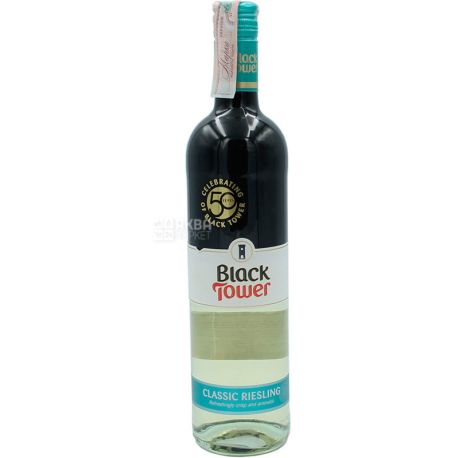 Buy Black Tower Classic Riesling White Wine Semi Dry 0 75l With Delivery Price And Review In Aquamarket