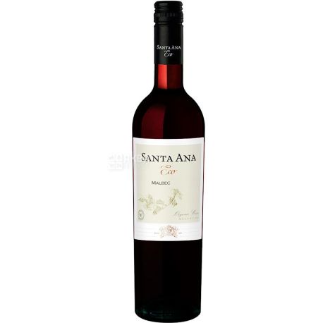 Santa Ana Eco Malbec, Вино красное, сухое, 0,75 л