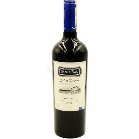 Santa Ema Merlot Terroir Reserva, Вино красное, сухое, 0,75 л