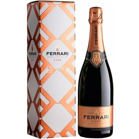 Ferrari Rose, Вино игристое розовое брют, 0,75 л