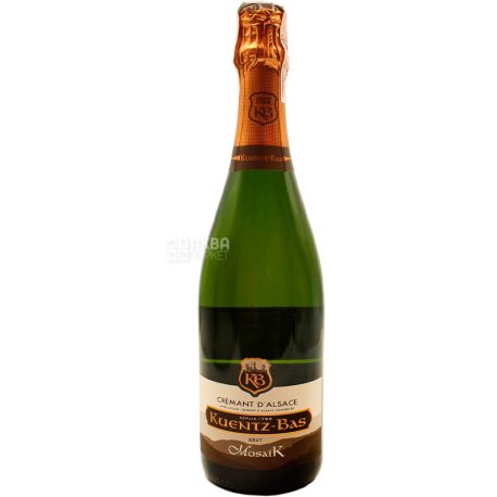 Kuentz-Bas, Cremant d'Alsace Brut Mosaїk, Вино ігристе біле брют, 0,75 л