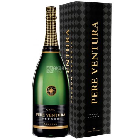 Pere Ventura, Cava Brut Nature, Вино игристое белое брют, 1,5 л