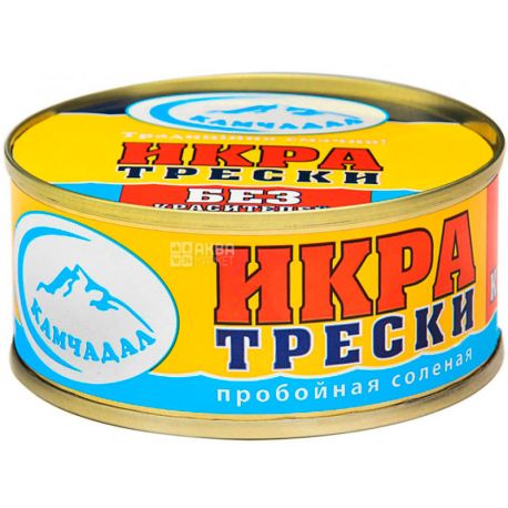 Камчадал, 80 г, Икра трески, соленая