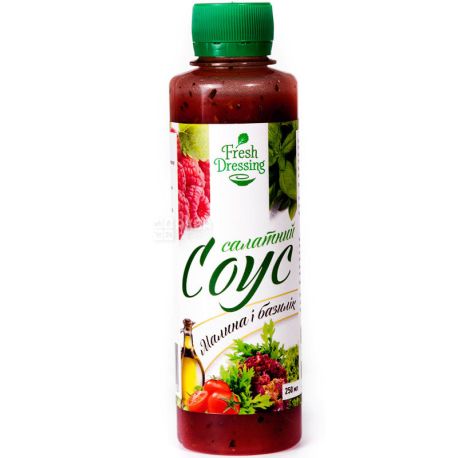 Fresh Dressing, 250 г, Фреш Дрессин, Соус салатный, Малина и базилик