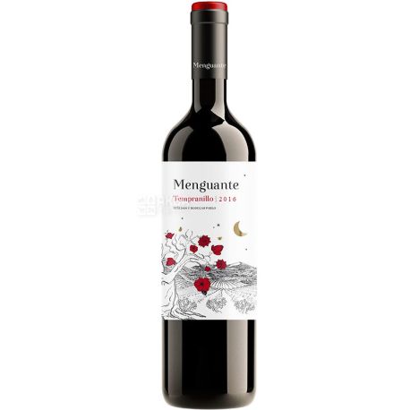 Menguante Roble Tempranillo, Вино червоне, сухе, 0,75л