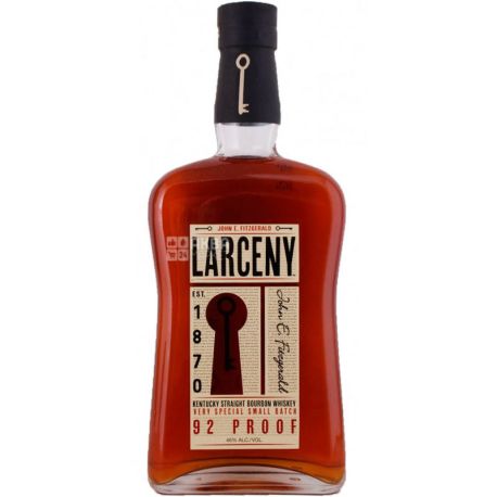 Heaven Hill Distilleries, Larceny Kentucky Straight, Bourbon, 0.75 L