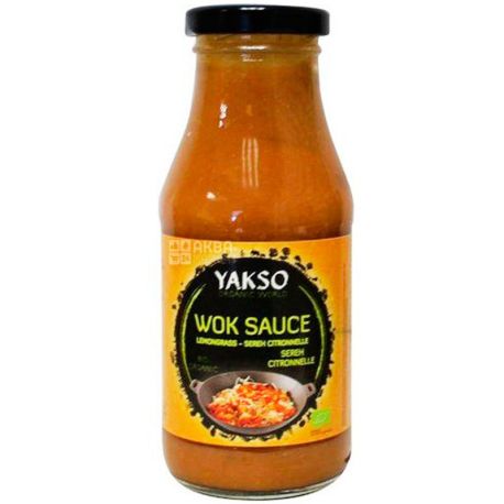 Yakso, 240 г, Яксо, Соус вок органічний, Кокос і лемонграс