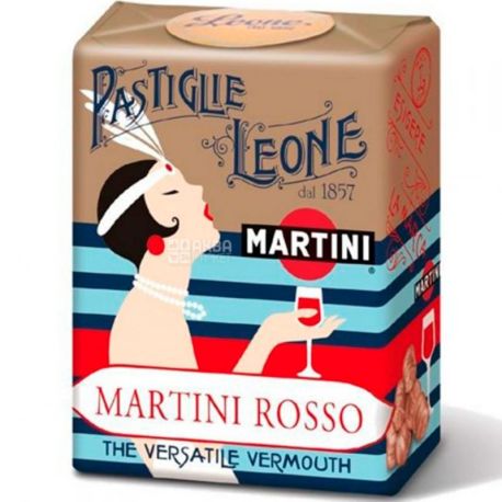Leone Martini Rosso, 30 г, Леоне, Драже со вкусом вермута Мартини Россо