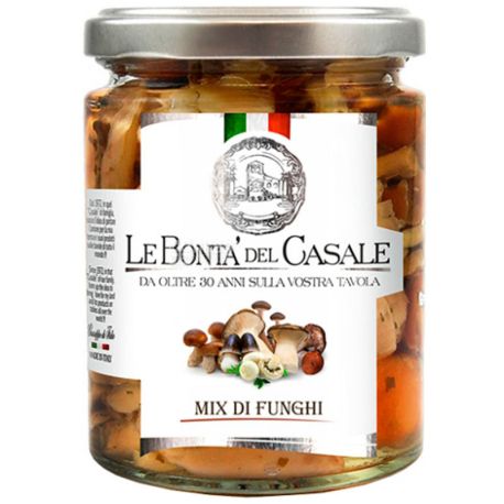 Le Bonta 'del Casale, 314 ml, Mushroom mix in oil
