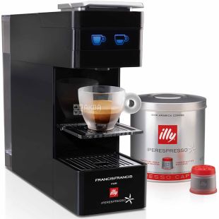 illy, IperEspresso Y3.2, Кавоварка Іллі капсульного типу, чорна