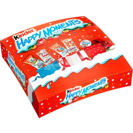 Kinder Happy Moments, 242 г, Кіндер Хеппі Моментс, Новорічний набір ...