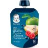 Gerber, 90 г, Пюре фруктове дитяче Яблуко-Груша-Малина-Чорниця Гербер, з 6-ти місяців