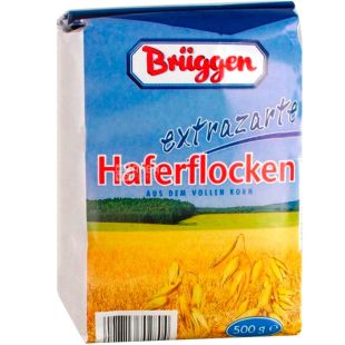 Bruggen, 500 г, Пластівці Брюгген, вівсяні, з цільного зерна