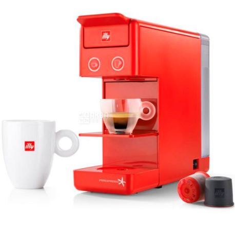 illy, IperEspresso Y3.2, Capsule-type coffee machine, red