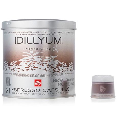 illy, IperEspresso Idyllium, 21 шт., Кава Іллі середнього обсмаження, з низьким вмістом кофеїну, в капсулах