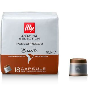 illy, IperEspresso Monoarabica Brazil, 18 шт., Кава Іллі середнього обсмаження, в капсулах
