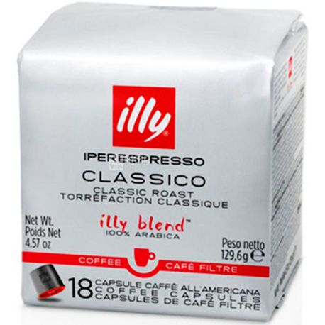 illy, IperEspresso All'Americana Medium, 18 pcs., Coffee, medium roasted, capsules