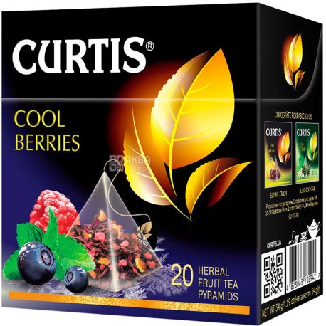 Curtis, Cool Berries, 20 Pyramids, Fruit & herbal tea