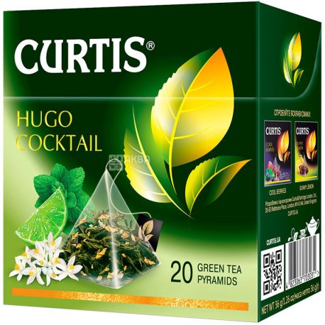 Curtis, Hugo Cocktail, 20 пірамідок, Кьортіс, Чай зелений 