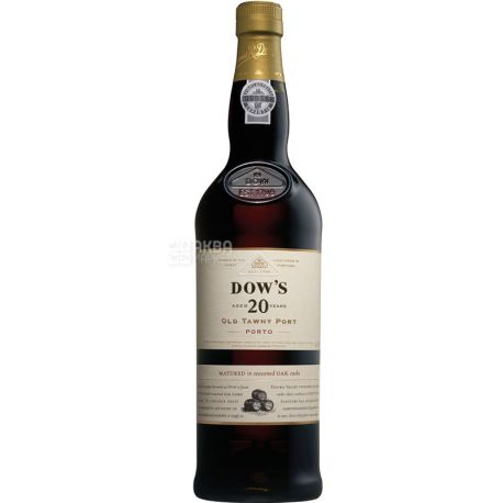 Symington, Dow's 20 Years Old Tawny Port, Sweet red wine, fortified, 0.75 L
